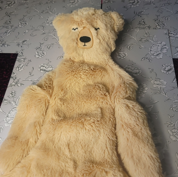 Slumberkins Honey Bear Snuggler 14" Golden Lovey Flat Security Blanket Plush - Picture 1 of 7